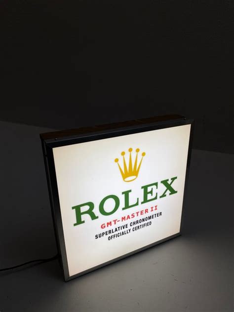 Rolex gmt master II illuminated sign watch 